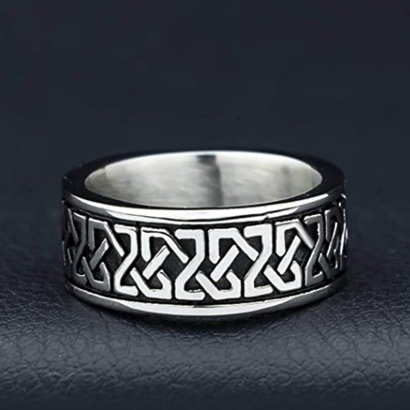 Stainless Steel Celtic Knot Ring - Picture 4 of 4